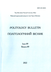 Політологічний вісник : Випуск 89 = Politology bulletin : Issue 89