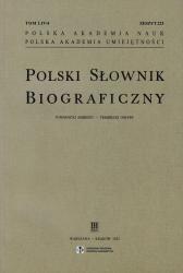 Polski słownik biograficzny : tom LIV/4, zeszyt 223