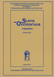Slavia Occidentalis : linguistica