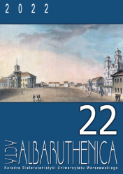 Acta Albaruthenica tom 22