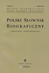 Polski słownik biograficzny : tom LV/1, zeszyt 224