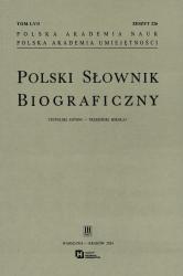Polski słownik biograficzny : tom LV/3, zeszyt 226