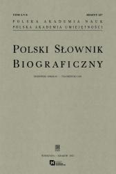 Polski słownik biograficzny : tom LV/4, zeszyt 227 : Trzebiński Mikołaj - Tułodziecki Jan