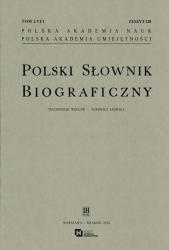 Polski słownik biograficzny : tom LVI/1, zeszyt 228 : Tułodziecki Wacław - Turowicz Jadwiga